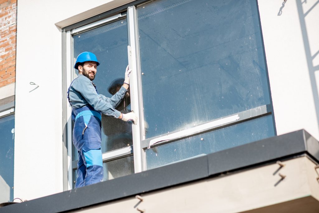 Workman mounting window